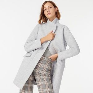 J.Crew Cocoon wool coat in heather dusk